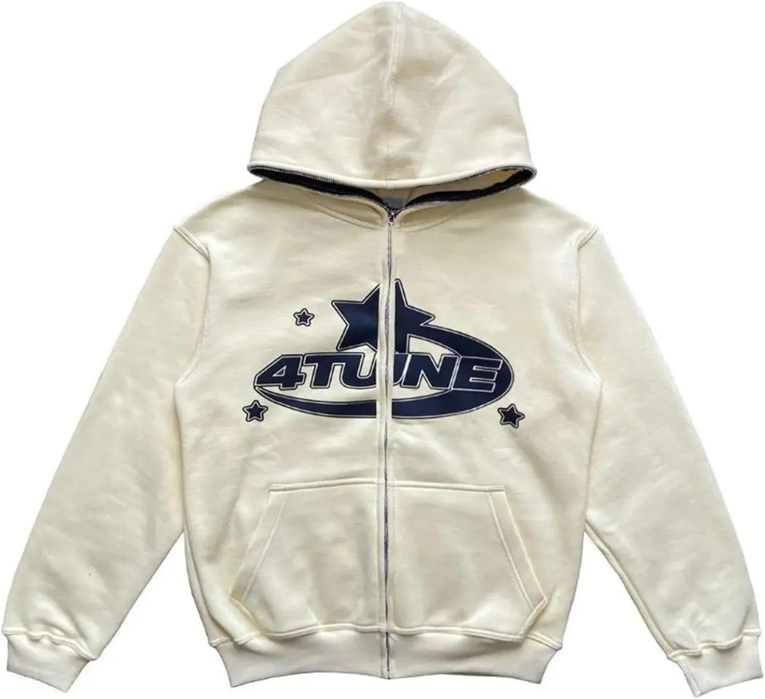 Y2K Skeleton Oversized Full Zip Up Hoodie Women Rhinestone Skull Graphic Sweatshirt E-Girl Streetwear