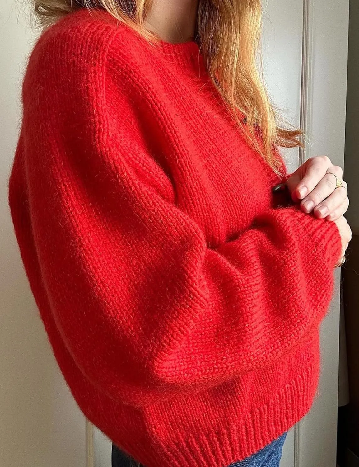 Yimoon Womens Cropped Cardigan Sweater Button Down Long Sleeve Chunky Knit Sweater Winter Loose Casual Outerwear