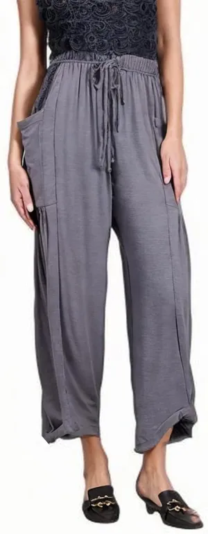 YRAETENM Women Linen Baggy Harem Pants Summer Drawstring High Waist Wide Leg Pants Loose Flowy Casual Palazzo Lounge Trousers