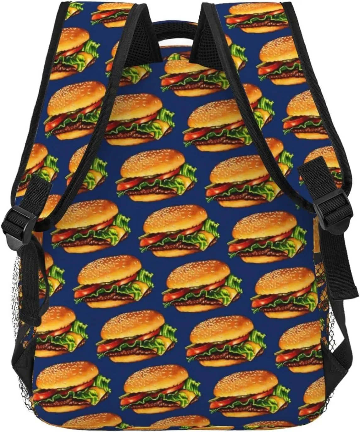 Yummy Burger Backpack Laptop Backpack Sports Travel Shoulder bag Light casual backpack